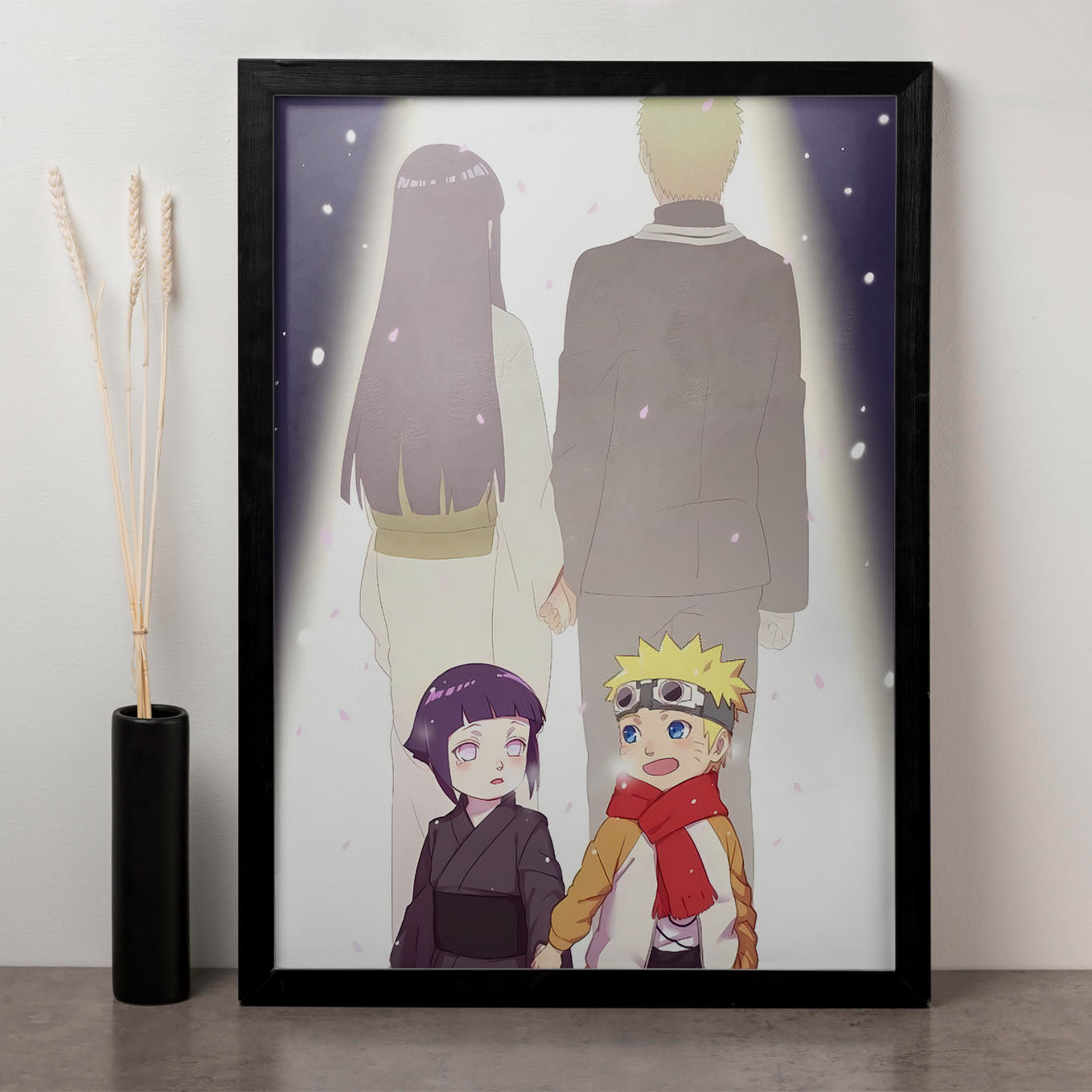 Naruto Naruto And Hinata Journey Poster framed 13x19-Inch - SoulAbiti