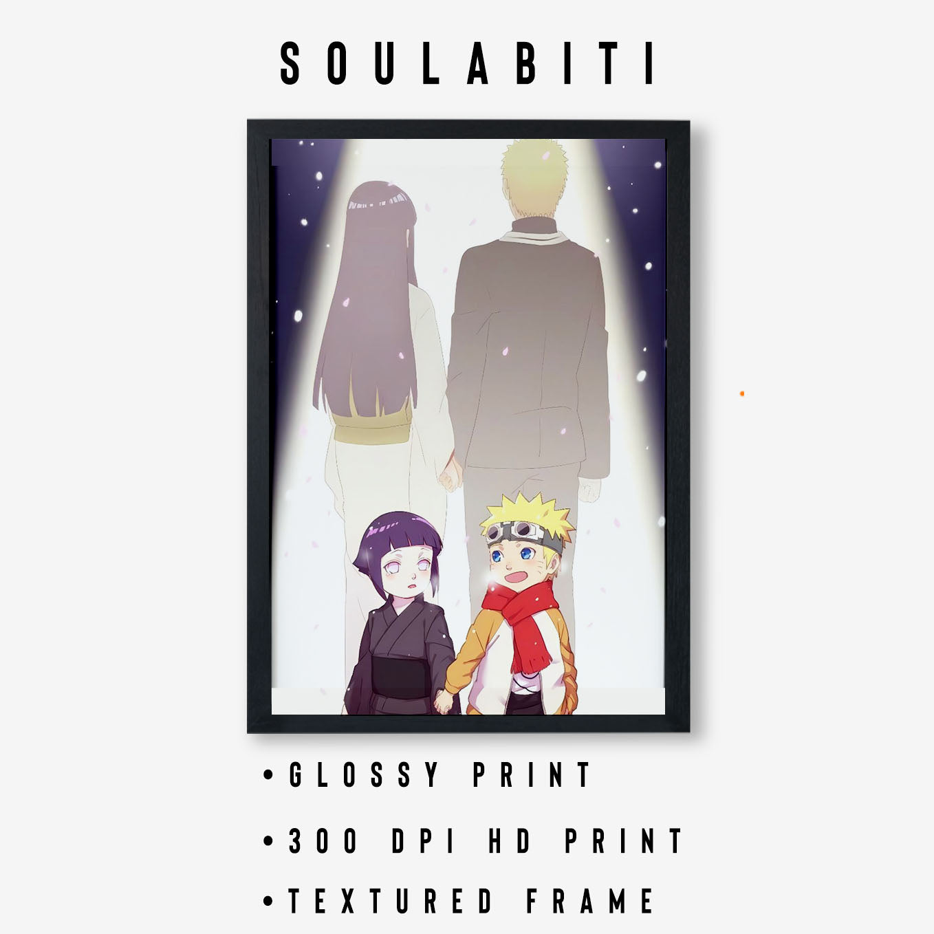 Naruto Naruto And Hinata Journey Poster framed 13x19-Inch - SoulAbiti