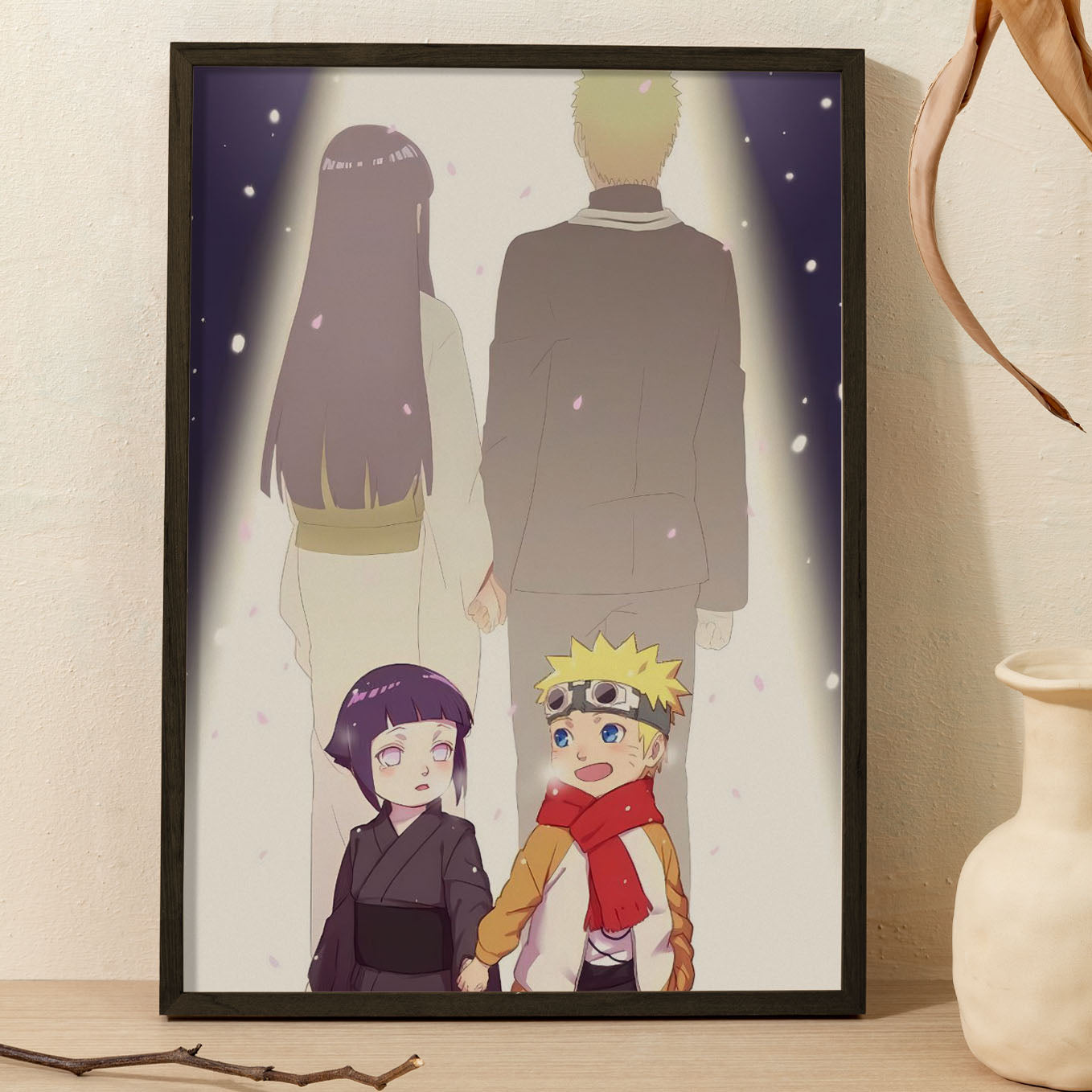 Naruto Naruto And Hinata Journey Poster framed 13x19-Inch - SoulAbiti