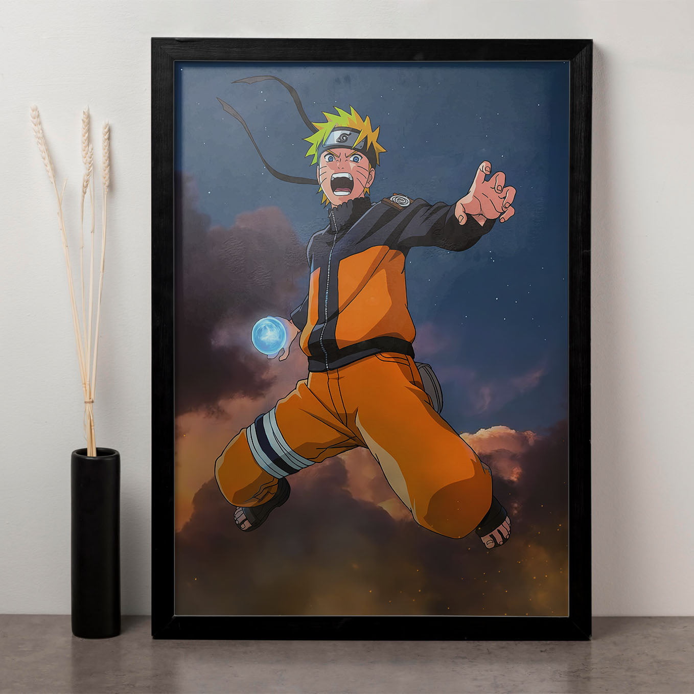 Naruto Rasengan Poster framed 13x19-Inch - SoulAbiti
