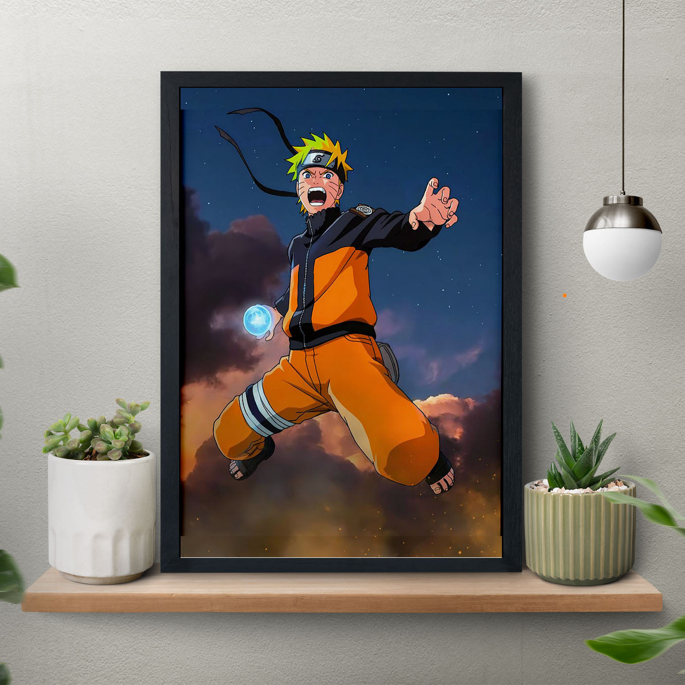 Naruto Rasengan Poster framed 13x19-Inch - SoulAbiti