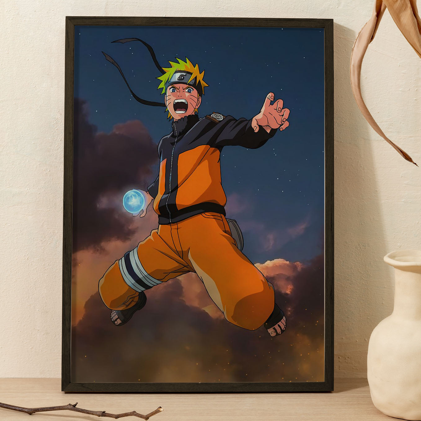 Naruto Rasengan Poster framed 13x19-Inch - SoulAbiti