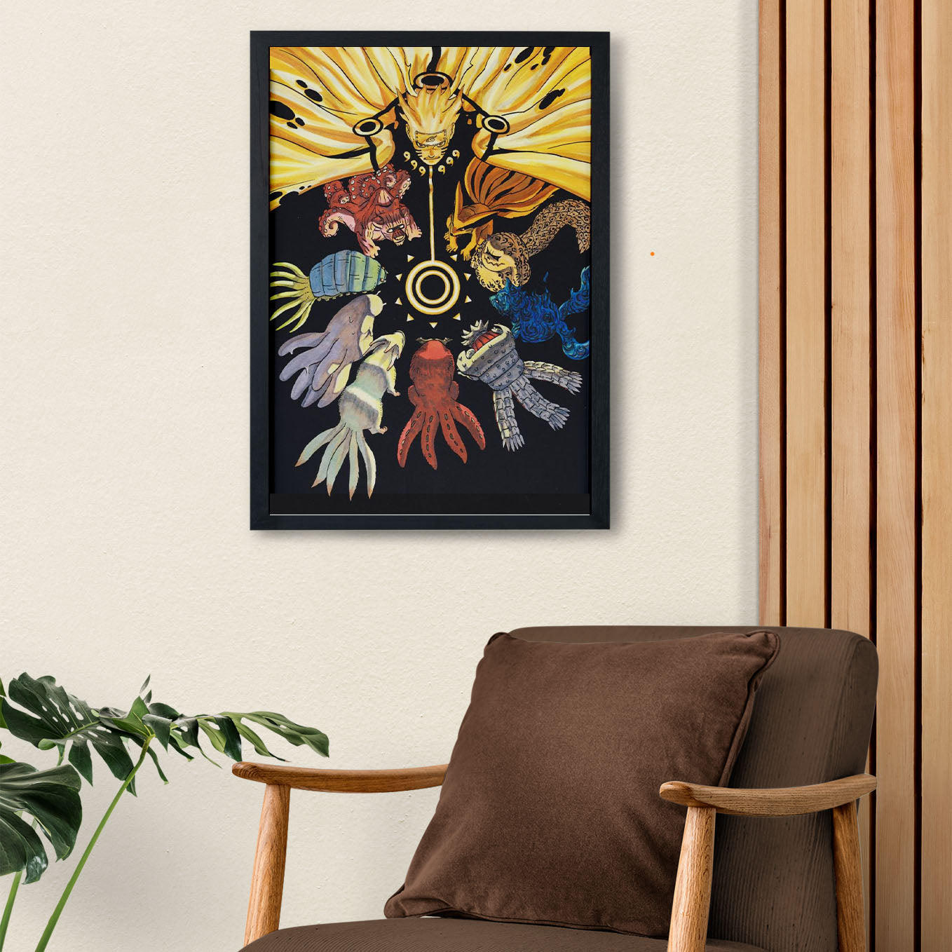 Naruto Tailed Beasts Poster framed 13x19-Inch - SoulAbiti