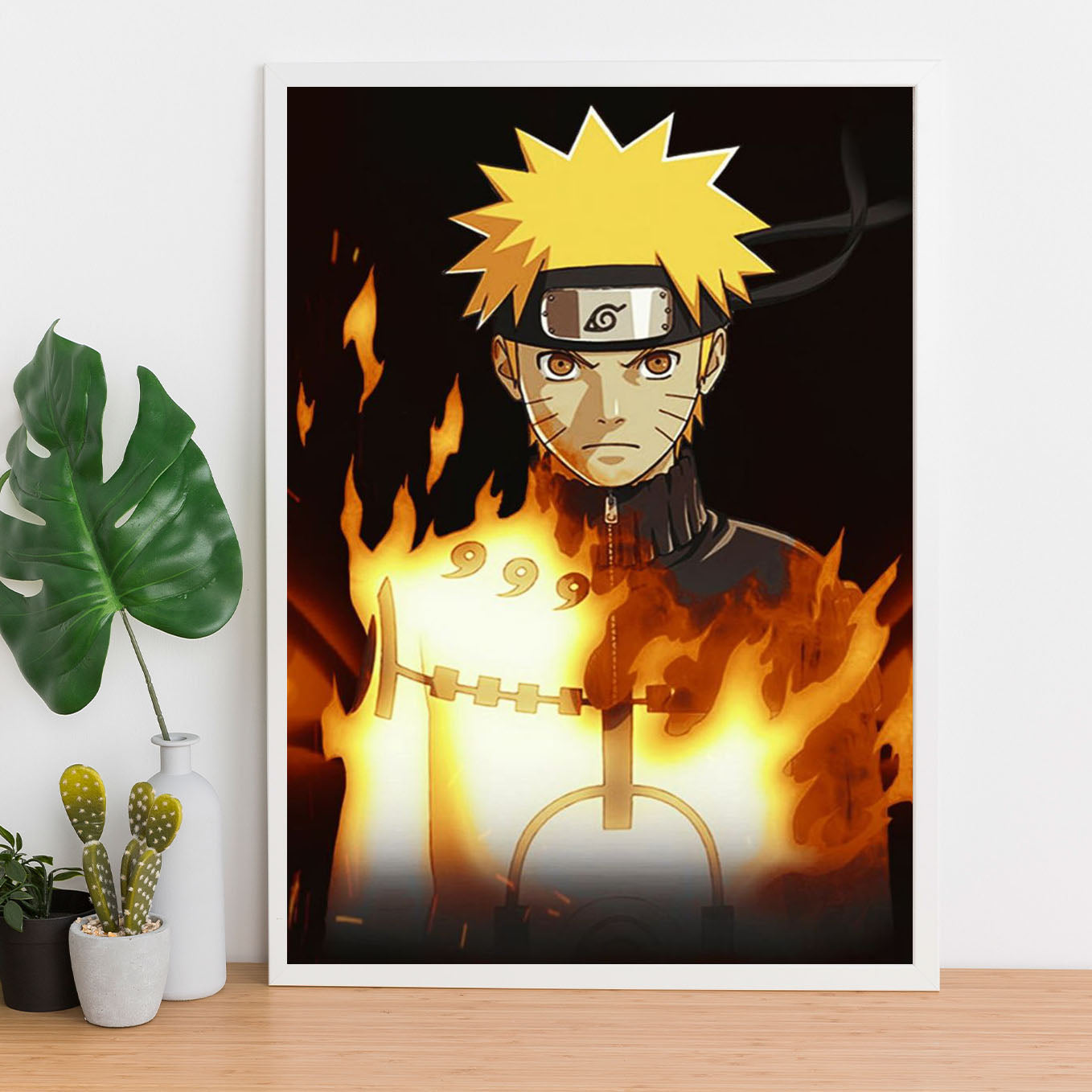 Naruto Tailed Chakra Poster art framed 13x19-Inch - SoulAbiti
