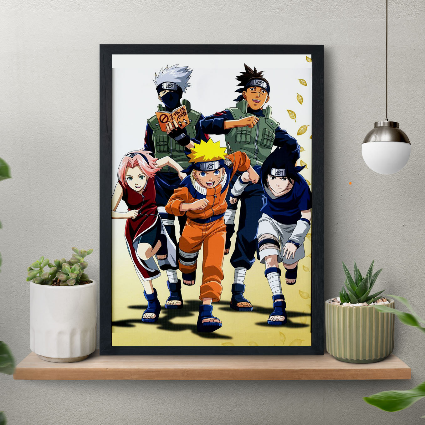 Naruto Team 7 Mentors Poster framed 13x19-Inch - SoulAbiti