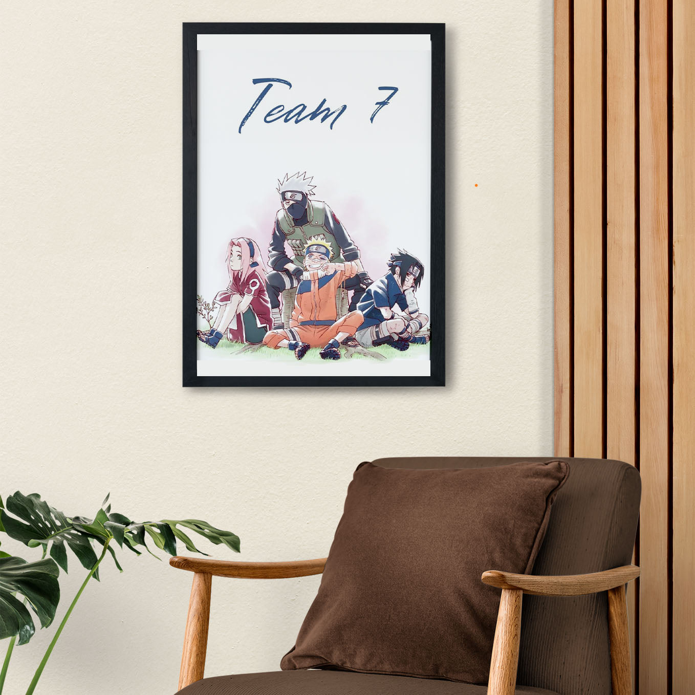 Naruto Team 7 Poster art framed 13x19-Inch - SoulAbiti