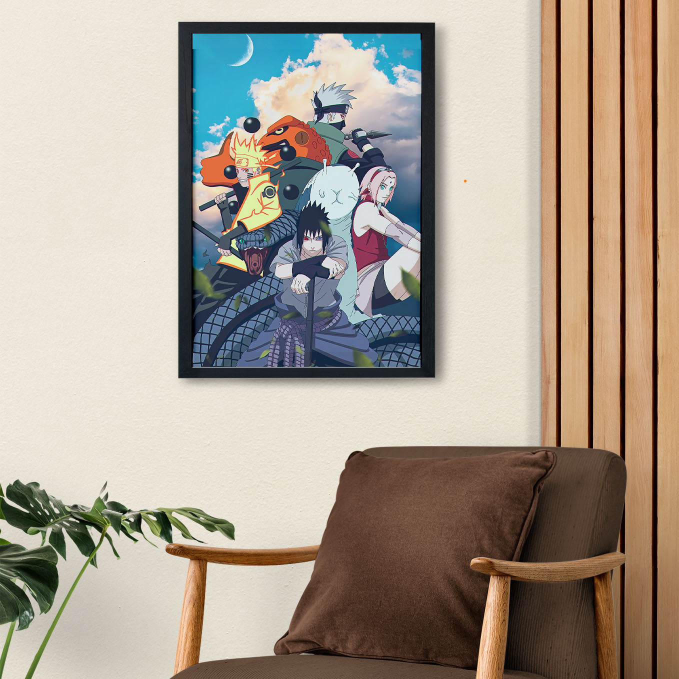 Naruto Team 7 Summoning Jutsu Poster framed 13x19-Inch - SoulAbiti