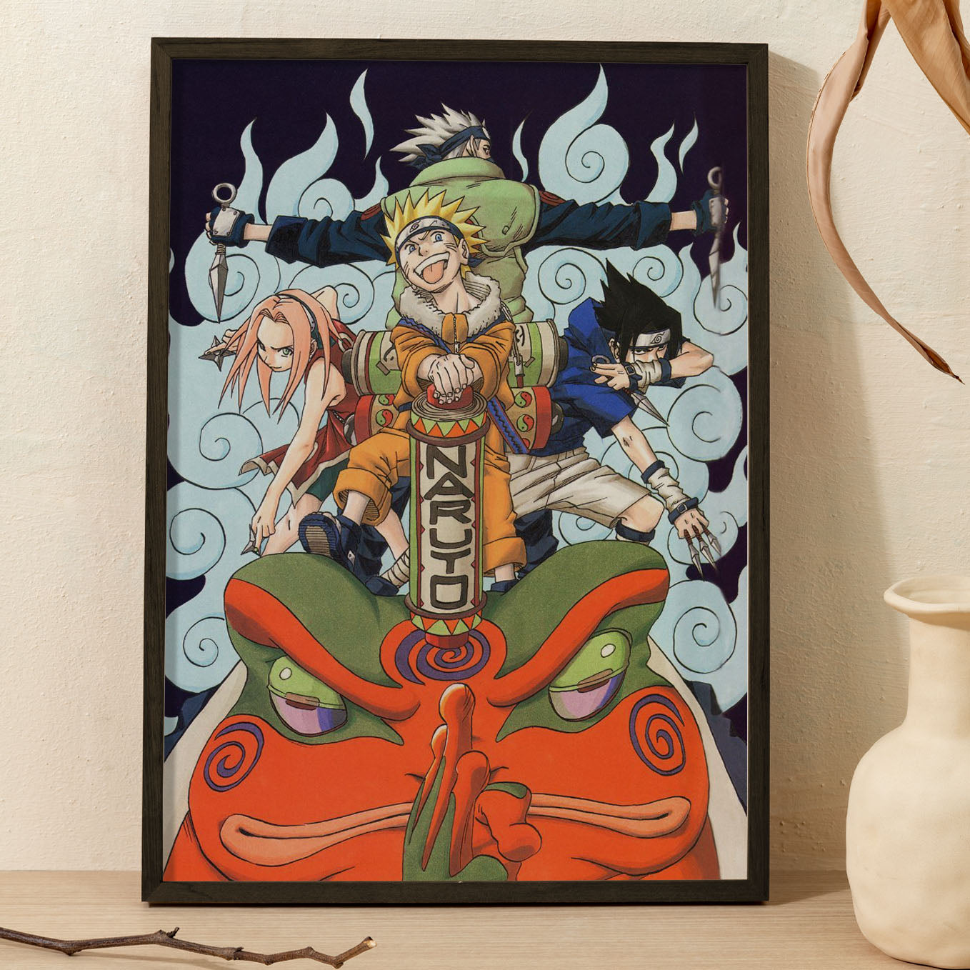 Naruto Team Poster framed 13x19-Inch - SoulAbiti