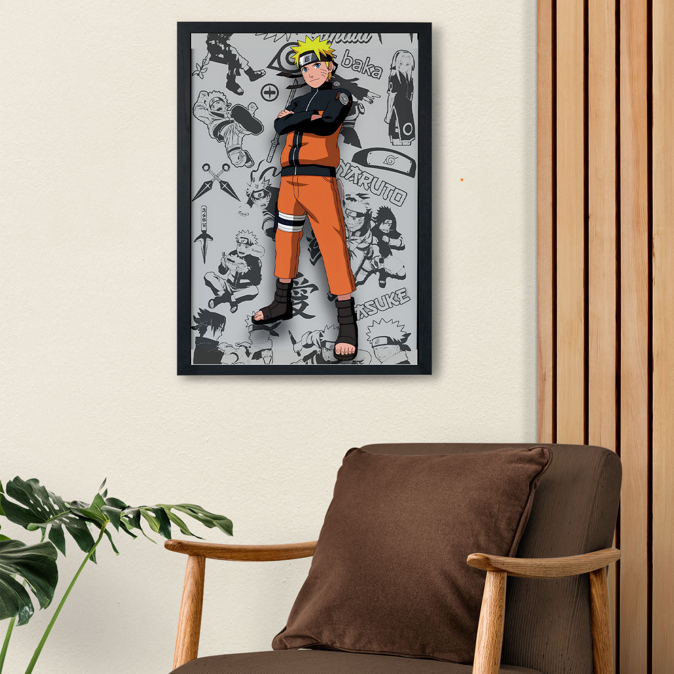 Naruto Uzumaki Poster framed 13x19-Inch - SoulAbiti