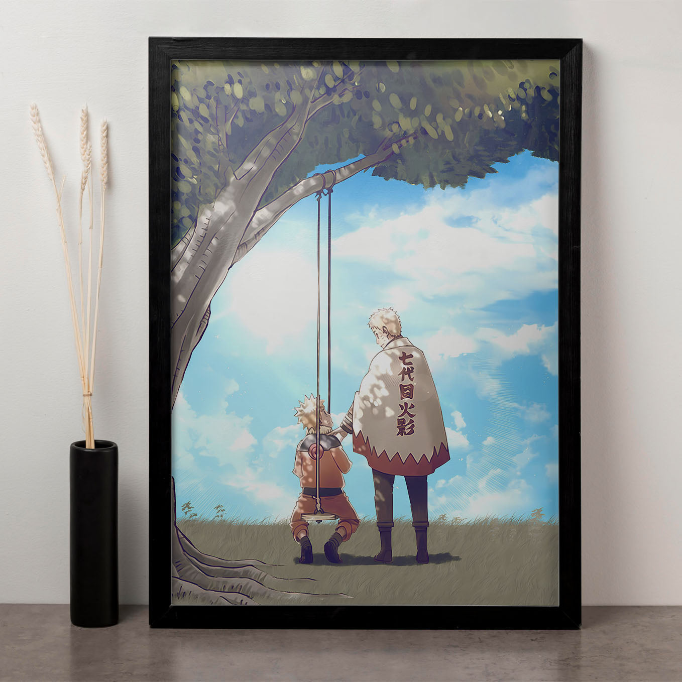 Naruto Uzumaki the 7th Hokage Poster framed 13x19-Inch - SoulAbiti