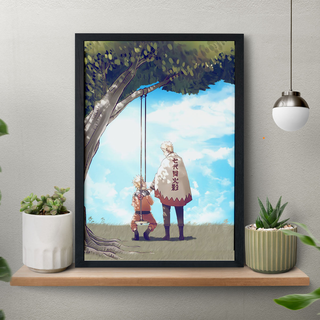 Naruto Uzumaki the 7th Hokage Poster framed 13x19-Inch - SoulAbiti