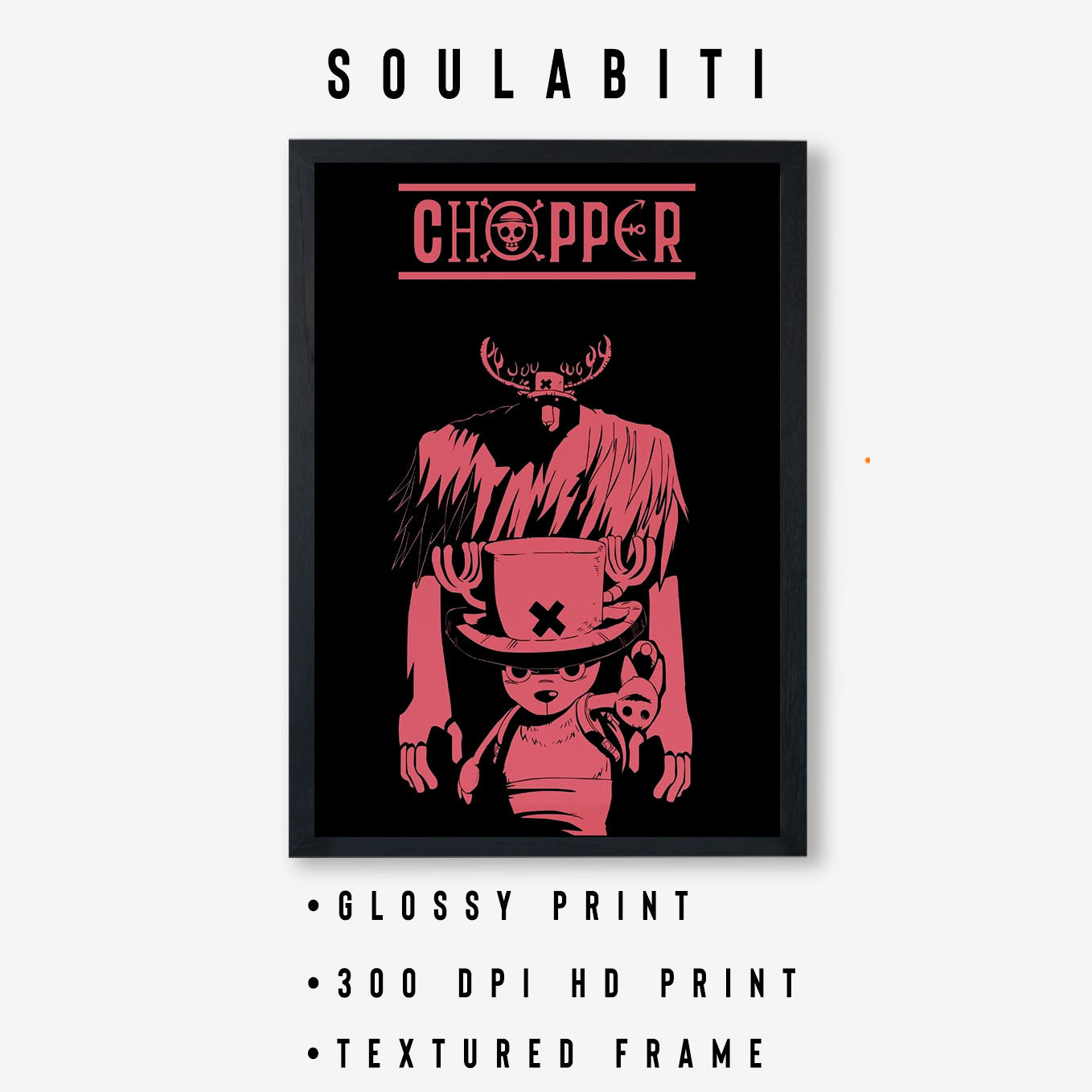 One Piece Chopper Monster point Poster Art Framed 13x19-Inch - SoulAbiti