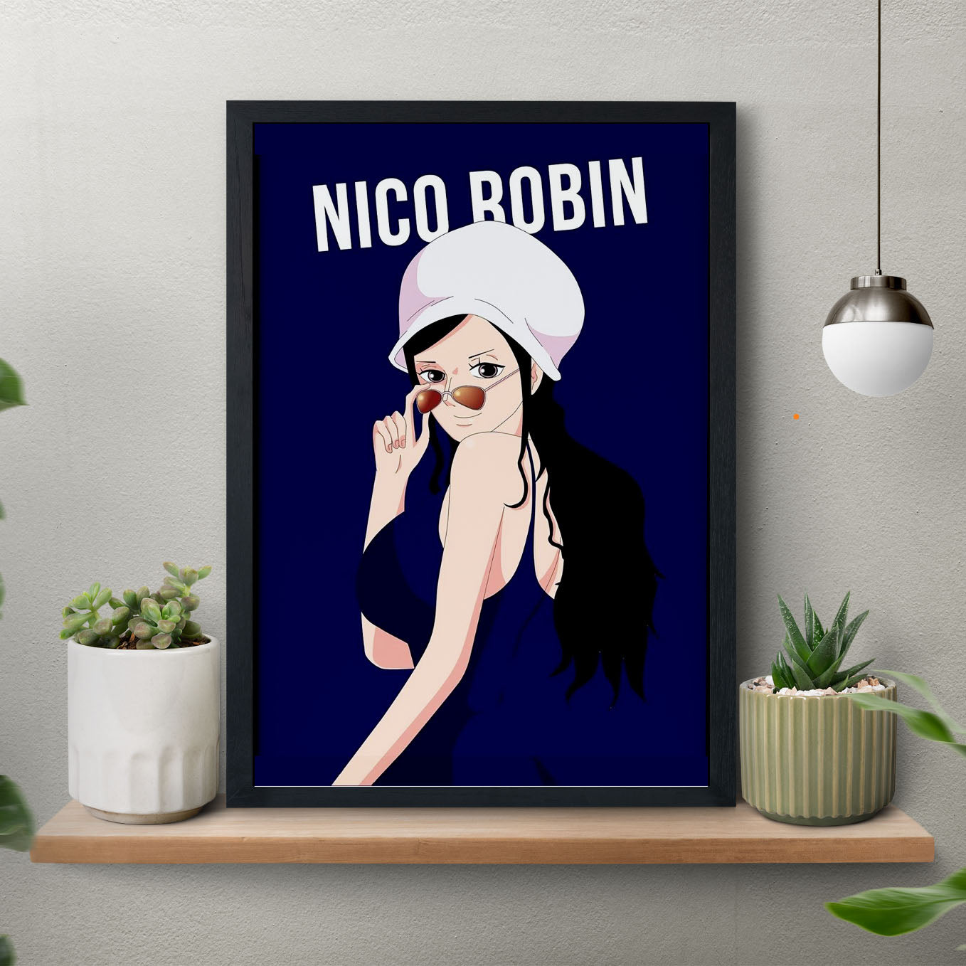 One Piece Devil Child Nico Robin Poster Art Framed 13x19 -Inch - SoulAbiti
