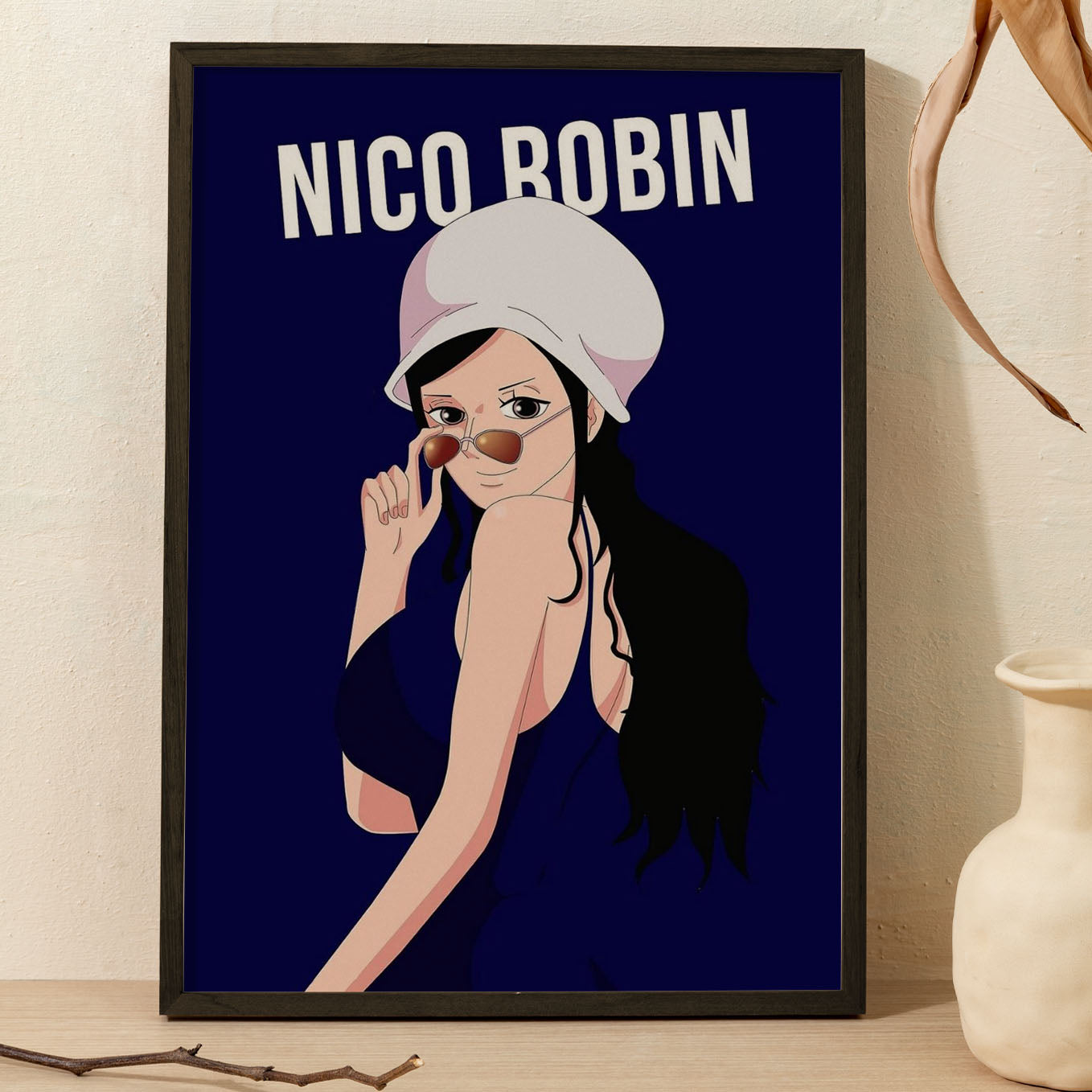 One Piece Devil Child Nico Robin Poster Art Framed 13x19 -Inch - SoulAbiti