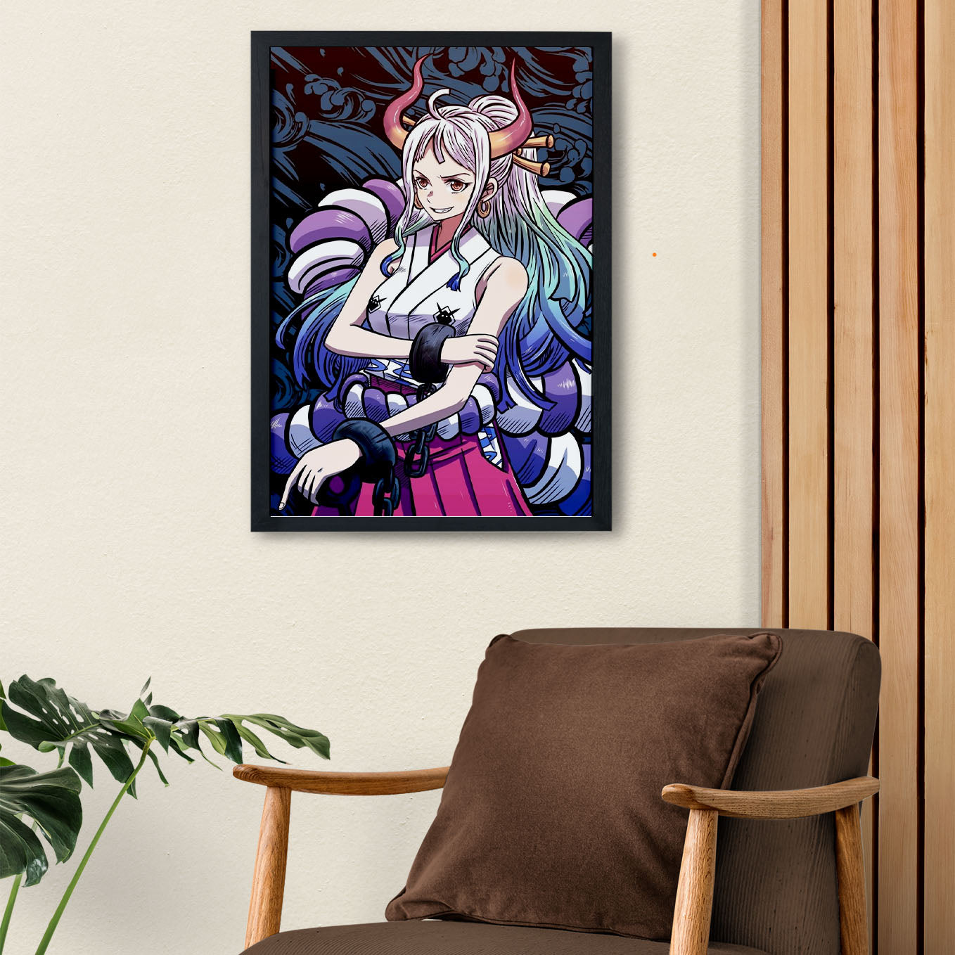One Piece Devil Princess Yamato Poster Art Framed 13x19-Inch - SoulAbiti