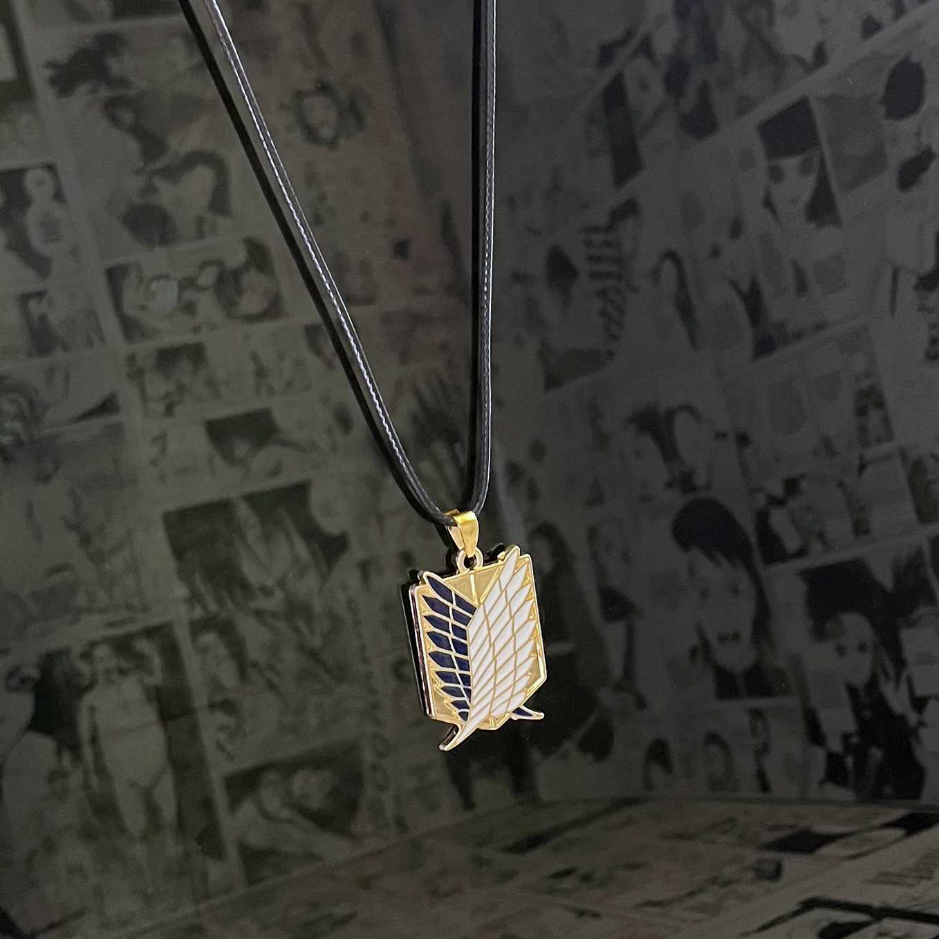 SoulAbiti Attack on Titan Survey corps Pendant (3.4-cm long 2.6-cm wide) - SoulAbiti