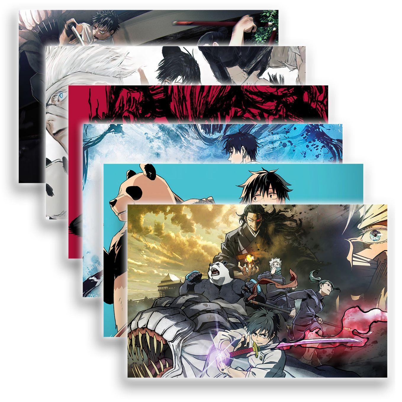 SoulAbiti Jujutsu Kaisen 0 Movie Yuta Okkotsu Poster 6 Landscape Designs (Gojo satoru, Maki, Panda, Inumaki, 12x18 Inches, 350 GSM) comes with double sided tape, Ideal gift for Sorcery fight fans - SoulAbiti