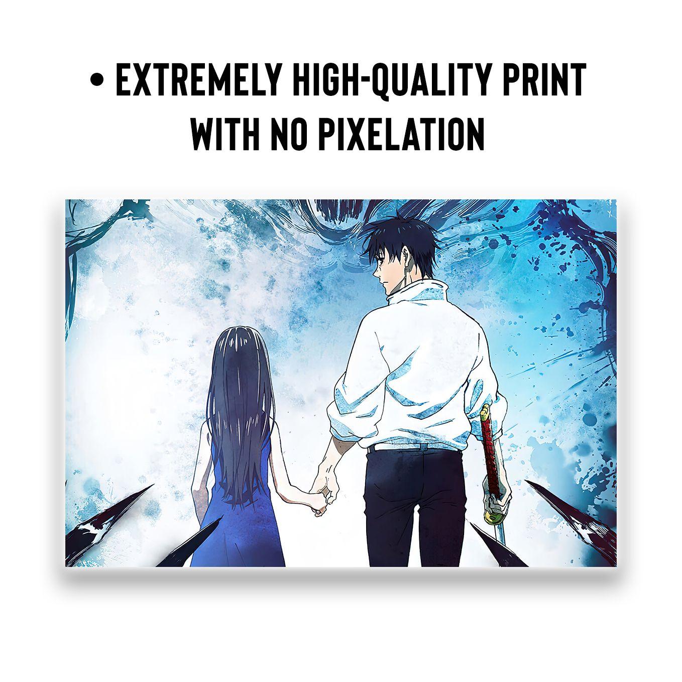 SoulAbiti Jujutsu Kaisen 0 Movie Yuta Okkotsu Poster 6 Landscape Designs (Gojo satoru, Maki, Panda, Inumaki, 12x18 Inches, 350 GSM) comes with double sided tape, Ideal gift for Sorcery fight fans - SoulAbiti