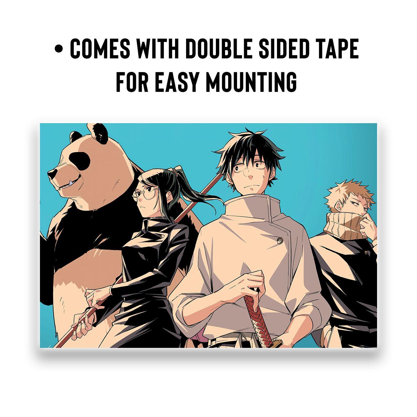 SoulAbiti Jujutsu Kaisen 0 Movie Yuta Okkotsu Poster 6 Landscape Designs (Gojo satoru, Maki, Panda, Inumaki, 12x18 Inches, 350 GSM) comes with double sided tape, Ideal gift for Sorcery fight fans - SoulAbiti