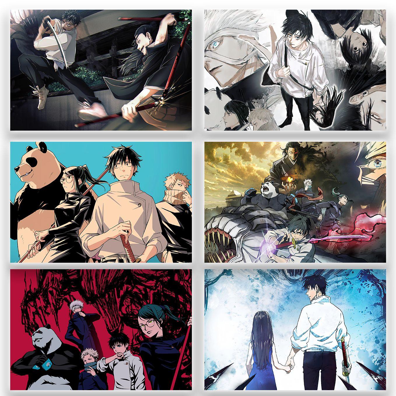 SoulAbiti Jujutsu Kaisen 0 Movie Yuta Okkotsu Poster 6 Landscape Designs (Gojo satoru, Maki, Panda, Inumaki, 12x18 Inches, 350 GSM) comes with double sided tape, Ideal gift for Sorcery fight fans - SoulAbiti