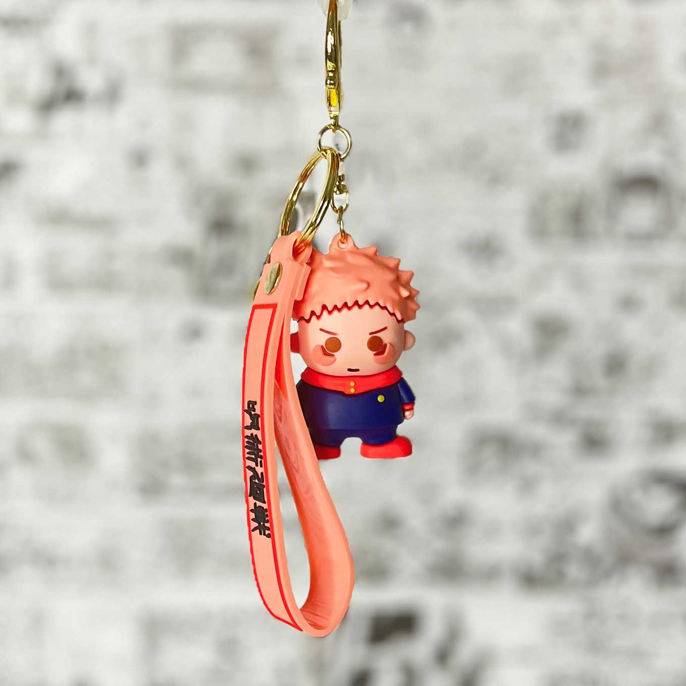 SoulAbiti Jujutsu Kaisen Itadori Yuji style rubber keychain - SoulAbiti