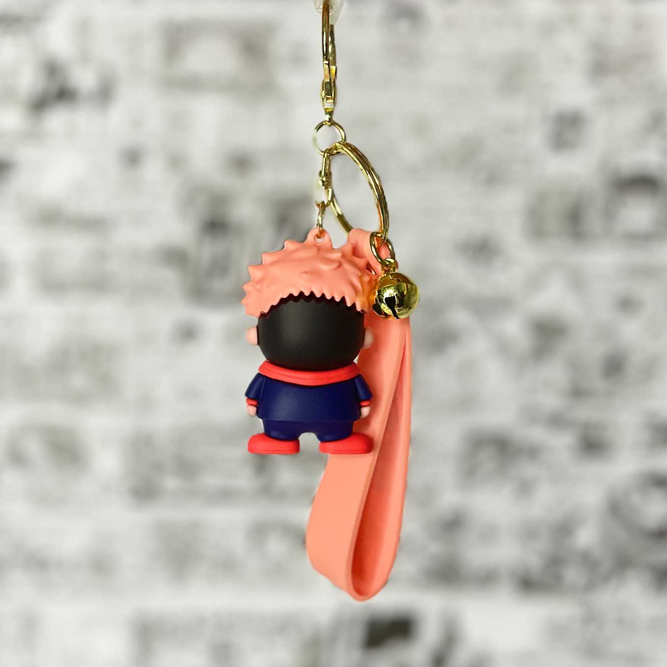 SoulAbiti Jujutsu Kaisen Itadori Yuji style rubber keychain - SoulAbiti