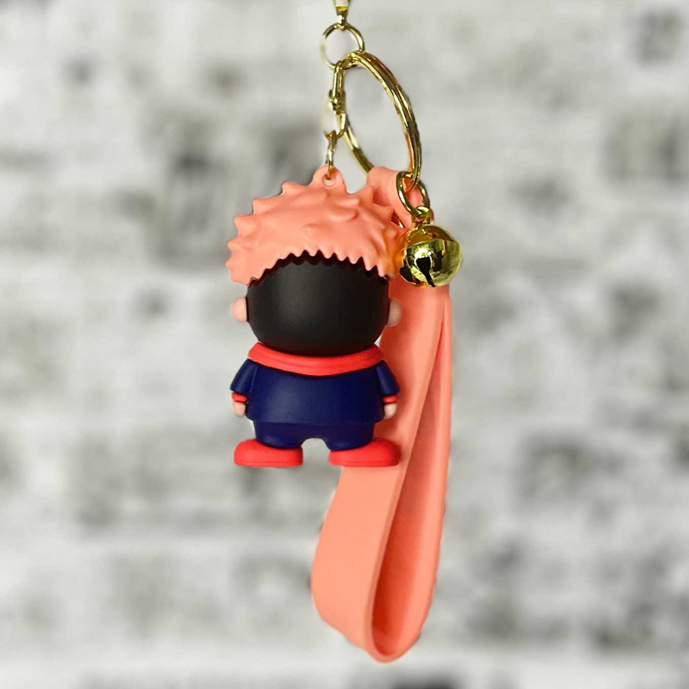 SoulAbiti Jujutsu Kaisen Itadori Yuji style rubber keychain - SoulAbiti