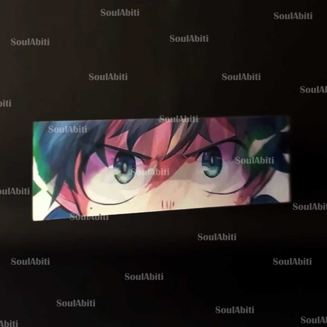 SoulAbiti My Hero Academia Deku, Bakugo and Todoroki 3 in 1 Lenticular sticker ( 3d Sticker ) Ideal for decoration of Mobile cover, Laptop, books, water bottle - SoulAbiti