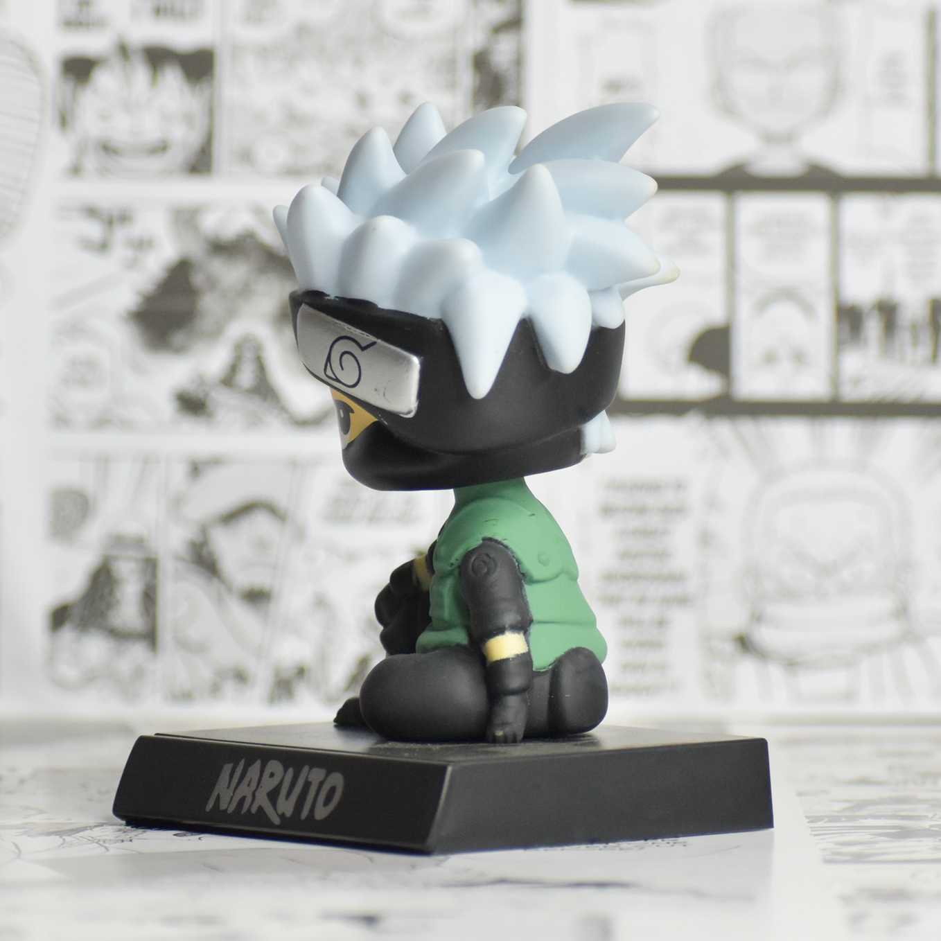SoulAbiti Naruto Combo of 2 bobblehead, Kakashi Hatake and Itachi Uchiha of The Hidden Leaf Village (Mobile Holder, Car Dashboard décor, Table décor) - SoulAbiti
