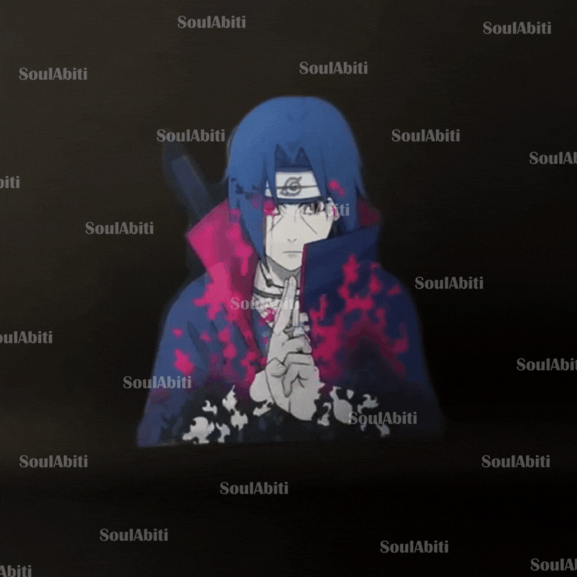 SoulAbiti Naruto Itachi Uchiha 3 in 1 Lenticular sticker ( 3d Sticker ) Ideal for decoration of Mobile cover, Laptop, books, water bottle - SoulAbiti