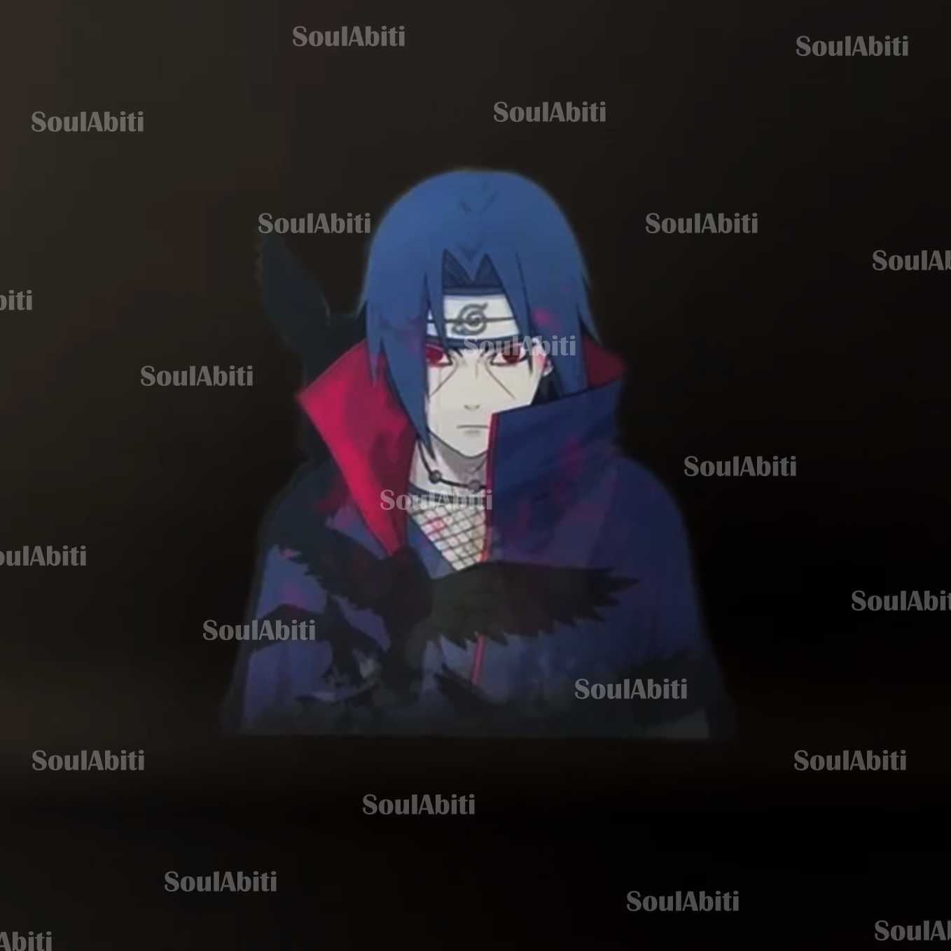 SoulAbiti Naruto Itachi Uchiha 3 in 1 Lenticular sticker ( 3d Sticker ) Ideal for decoration of Mobile cover, Laptop, books, water bottle - SoulAbiti
