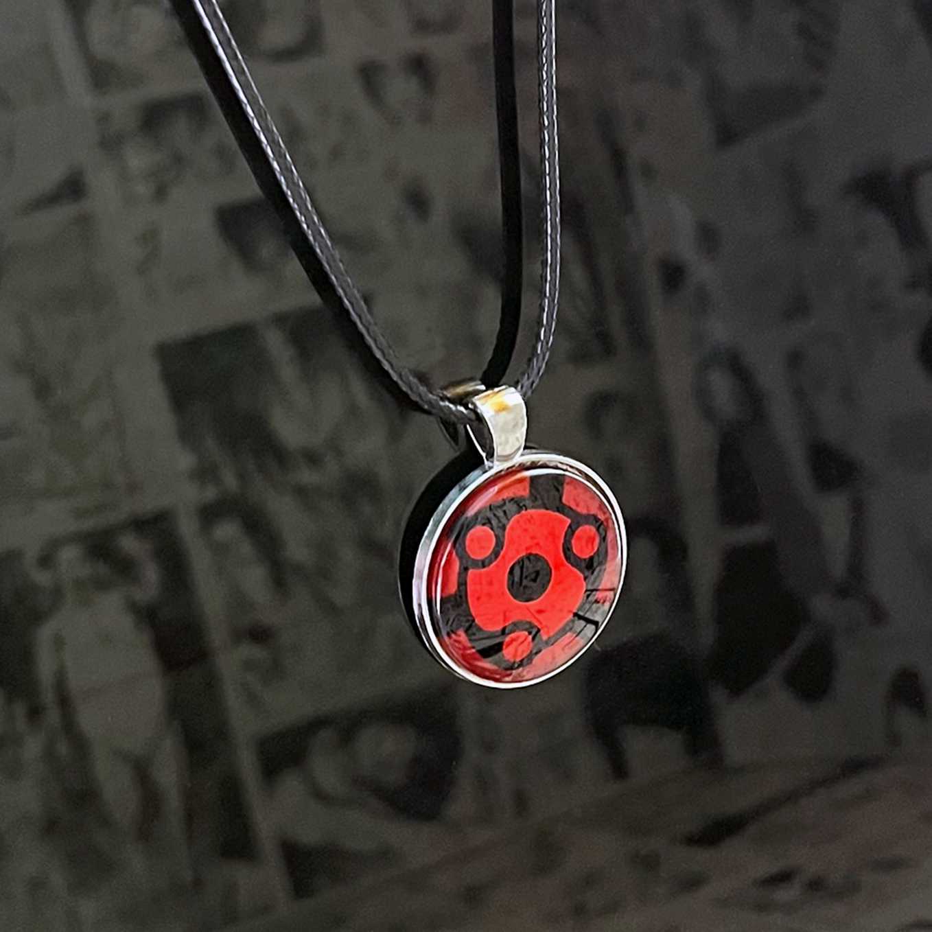 SoulAbiti Naruto Madara eternal mangekyou sharingan Pendant (2.5 cm Diameter) Ideal Gift for Madara Uchiha fan Fans - SoulAbiti