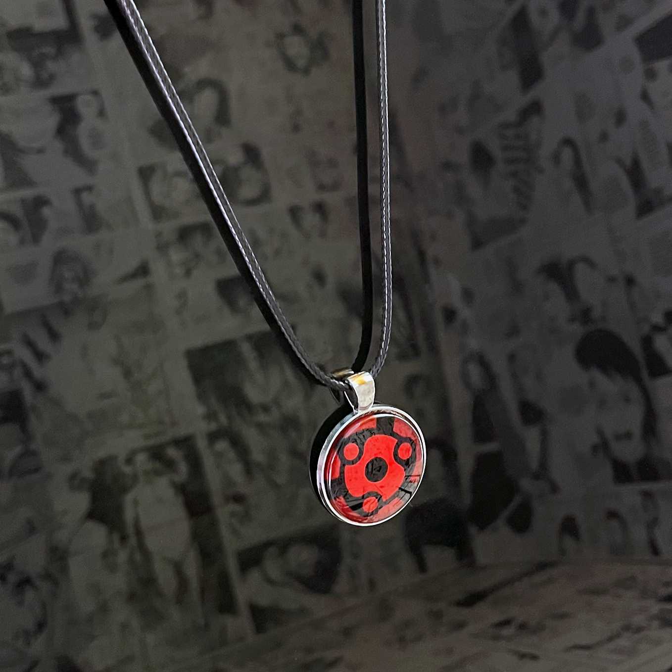 SoulAbiti Naruto Madara eternal mangekyou sharingan Pendant (2.5 cm Diameter) Ideal Gift for Madara Uchiha fan Fans - SoulAbiti