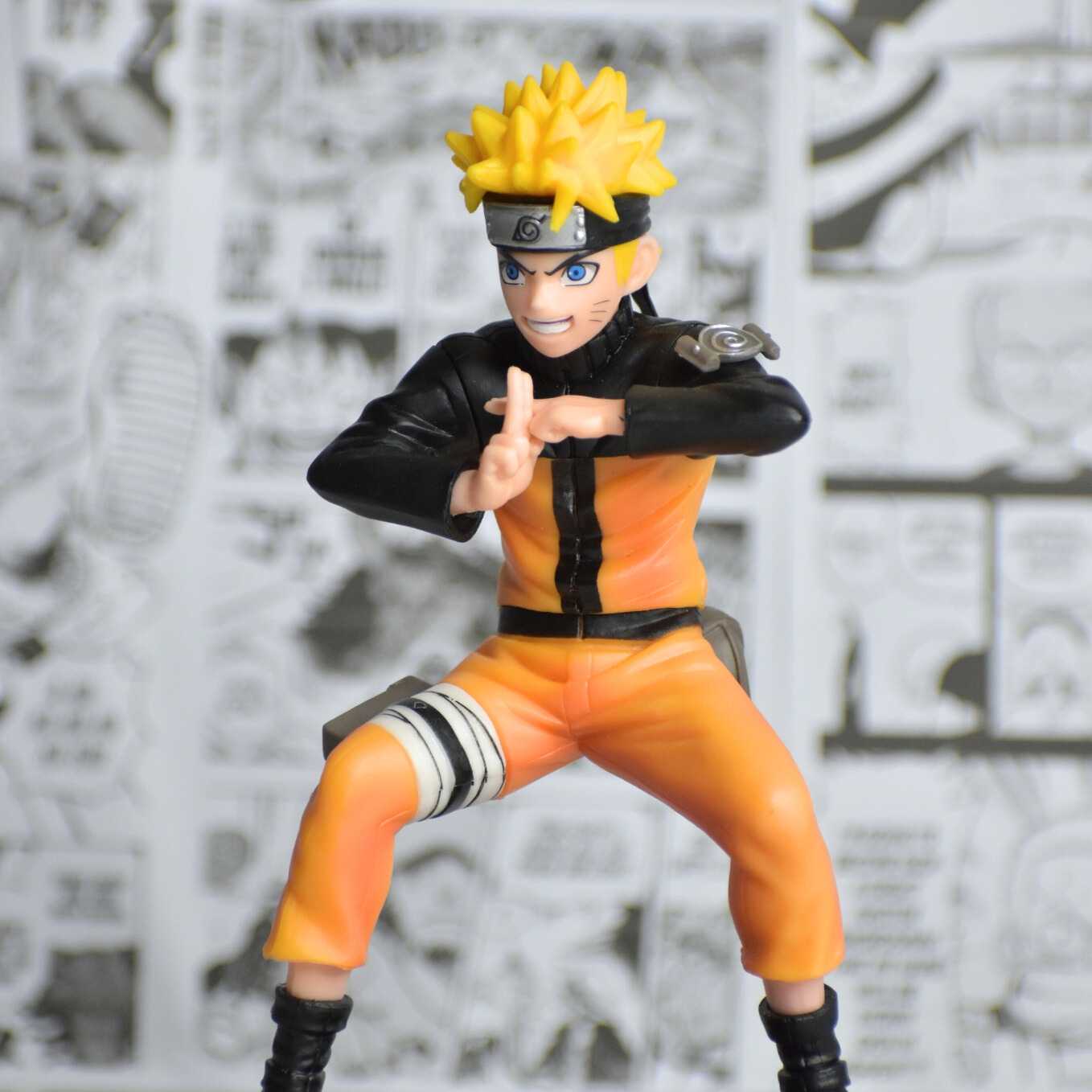 SoulAbiti Naruto Shippuden Action Figure (17 cm) with Round Base Naruto After Training Attire Jutsu Style Figurine Ideal Gift for Anime Fans Multicolor - SoulAbiti