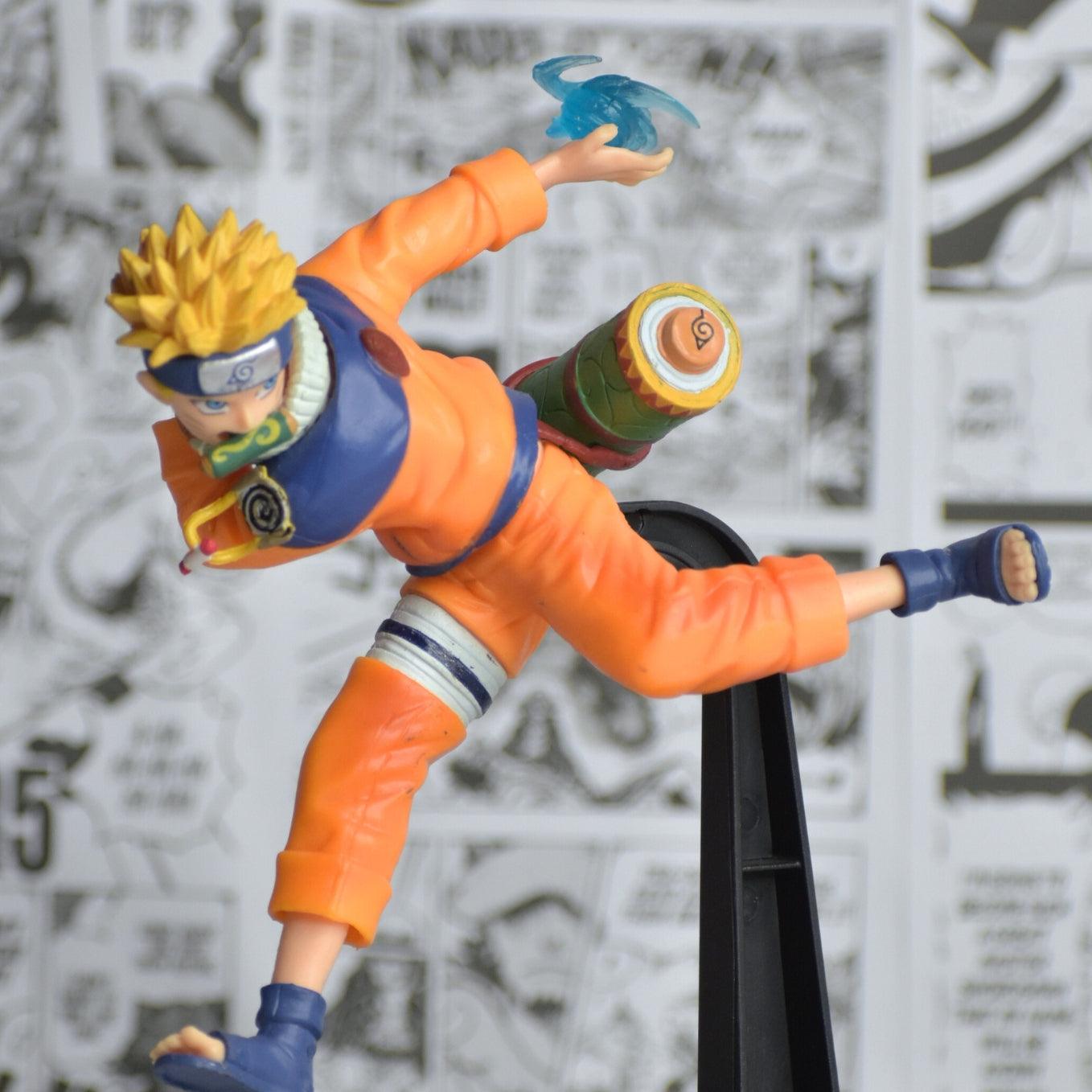 SoulAbiti Naruto Young with Scroll of Seals Action Figure (16 cm) with Round Base Young Naruto After Stealing Scroll Style Figurine Ideal Gift for Anime Fans Multicolor - SoulAbiti