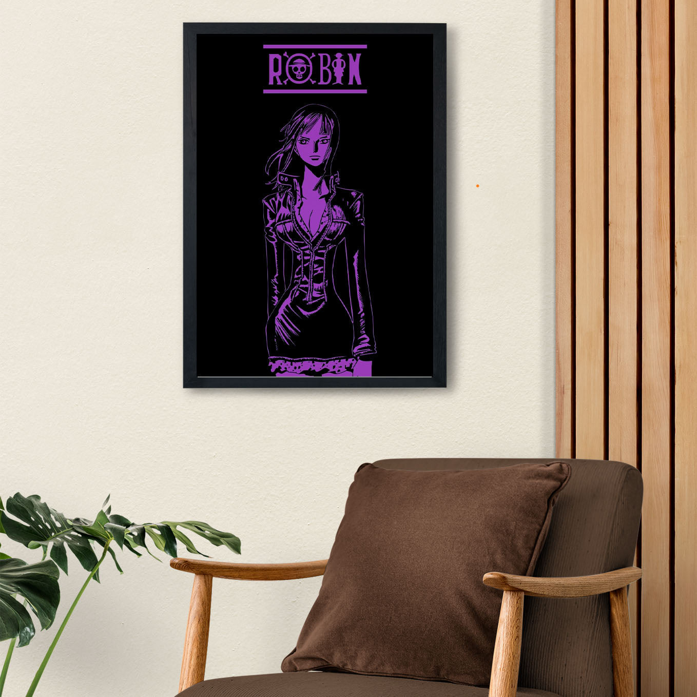 SoulAbiti One Piece Nico robin in Enies Lobby Arc Poster Art Framed (12x18-Inch, Plexi-Glass, Textured Frame) Framed Wall Décor, Ideal gift for Straw hat pirate fans - SoulAbiti