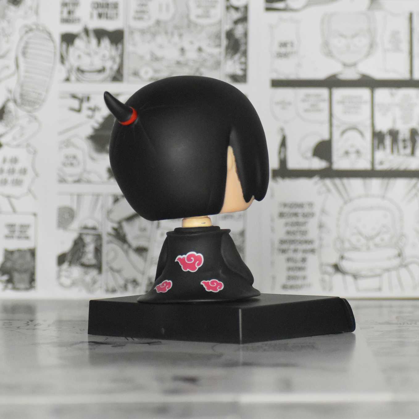 SoulAbiti Presents Naruto bobblehead, Itachi Uchiha in Akatsuki, Itachi Uchiha bobblehead, Itachi Uchiha (Mobile Holder, Car Dashboard décor, Table décor) - SoulAbiti