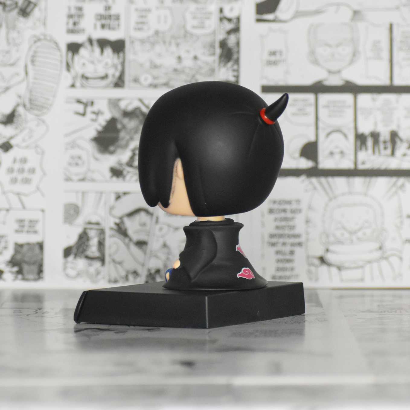 SoulAbiti Presents Naruto bobblehead, Itachi Uchiha in Akatsuki, Itachi Uchiha bobblehead, Itachi Uchiha (Mobile Holder, Car Dashboard décor, Table décor) - SoulAbiti