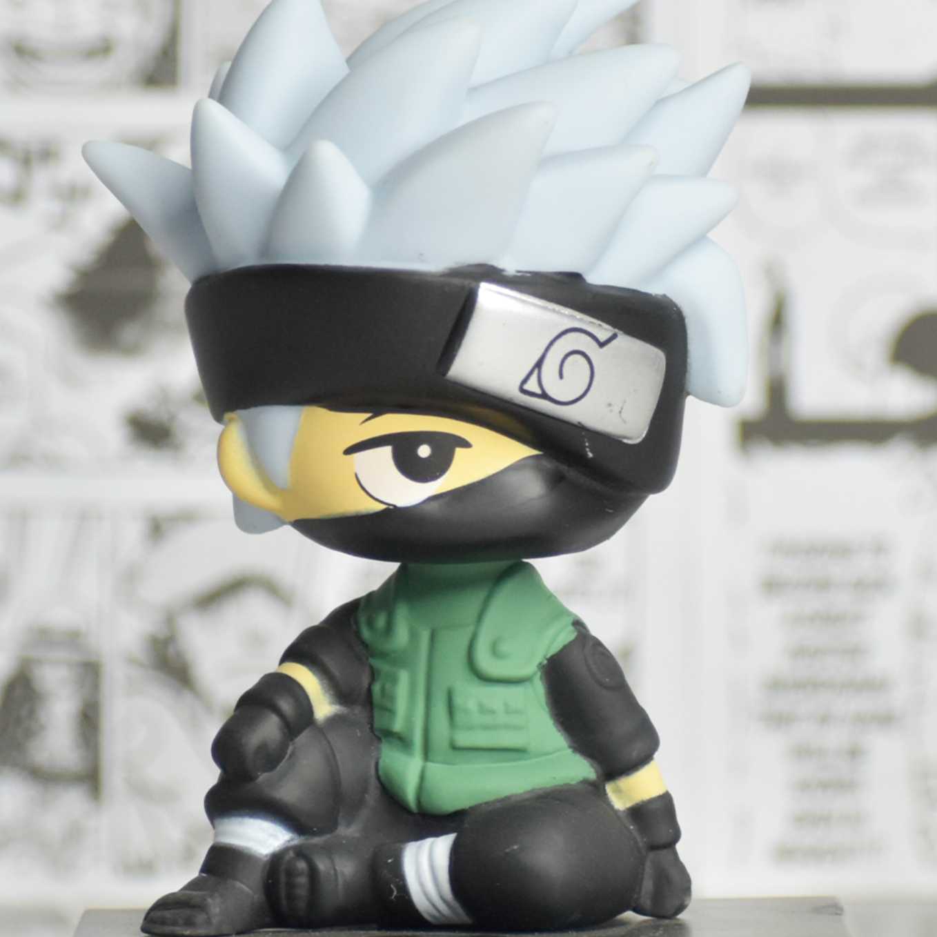 SoulAbiti Presents Naruto bobbleheads, Kakashi Hatake of The Hidden Leaf Village, Kakashi Hatake bobblehead, Kakashi (Mobile Holder, Car Dashboard décor, Table décor) - SoulAbiti