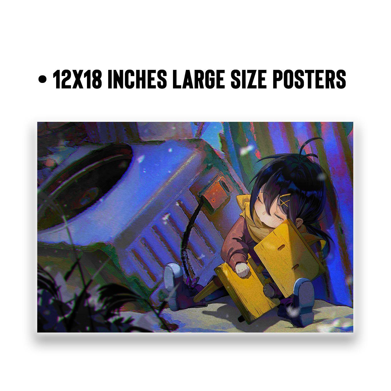 SoulAbiti set of 10 Anime Posters Landscape (12-inches X 18-inches) Suzume no tojimari posters with Double sided tape large size Multicolor ideal gift for Anime fans - SoulAbiti