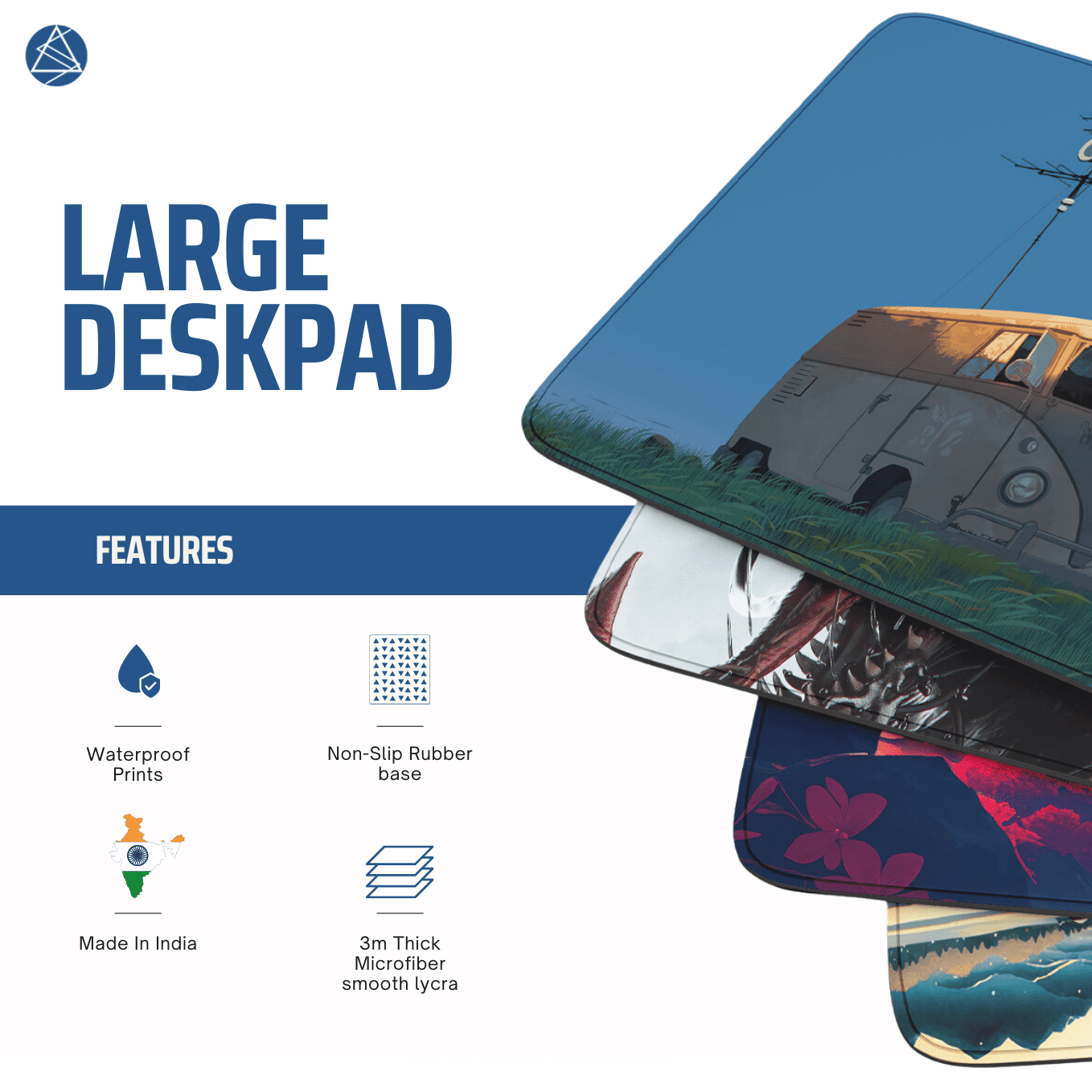 Traditional Japanese Brown Temple Art Mouse Pad - 23.6 x 11 Inches Desk Pad - Gaming and Workstation Mat for Snowy Landscape Enthusiasts - Non-Slip Rubber Base - Smooth Surface for Precise Control