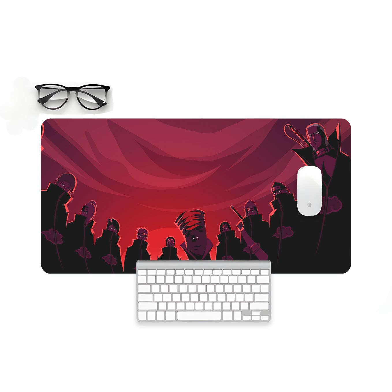 Naruto Akatsuki Members Mouse Pad - 23.6 x 11 inches Desk Pad - Gaming and Workstation Mat