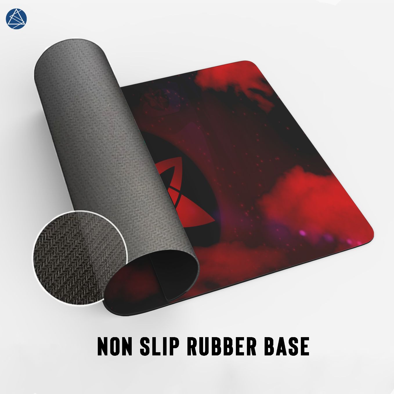 Naruto Sasuke Uchiha Mouse Pad - 23.6 x 11 Inches Desk Pad - Gaming and Workstation Mat for Eternal Sharingan Fans - Non-Slip Rubber Base - Smooth Surface for Precise Control