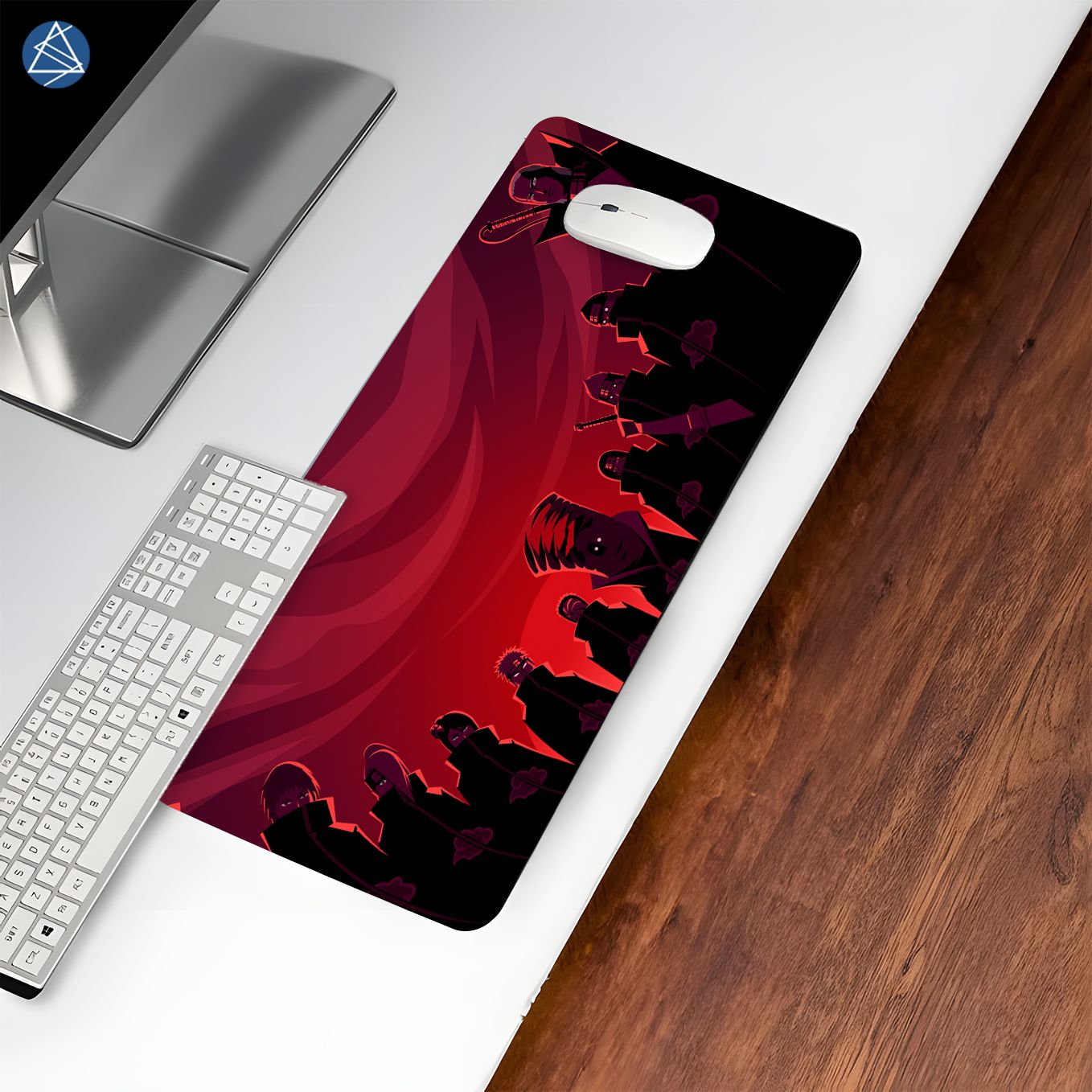 Naruto Akatsuki Members Mouse Pad - 23.6 x 11 inches Desk Pad - Gaming and Workstation Mat