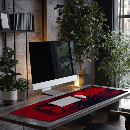 Deadpool XXXL Deskpad – 36x14 Inches Extra Large Mouse Pad with Non-Slip Rubber base, Stitched Edges, Waterproof Surface – Ideal for Gaming and Office Desk