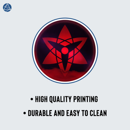 Naruto Sasuke Uchiha Mouse Pad - 23.6 x 11 Inches Desk Pad - Gaming and Workstation Mat for Eternal Sharingan Fans - Non-Slip Rubber Base - Smooth Surface for Precise Control