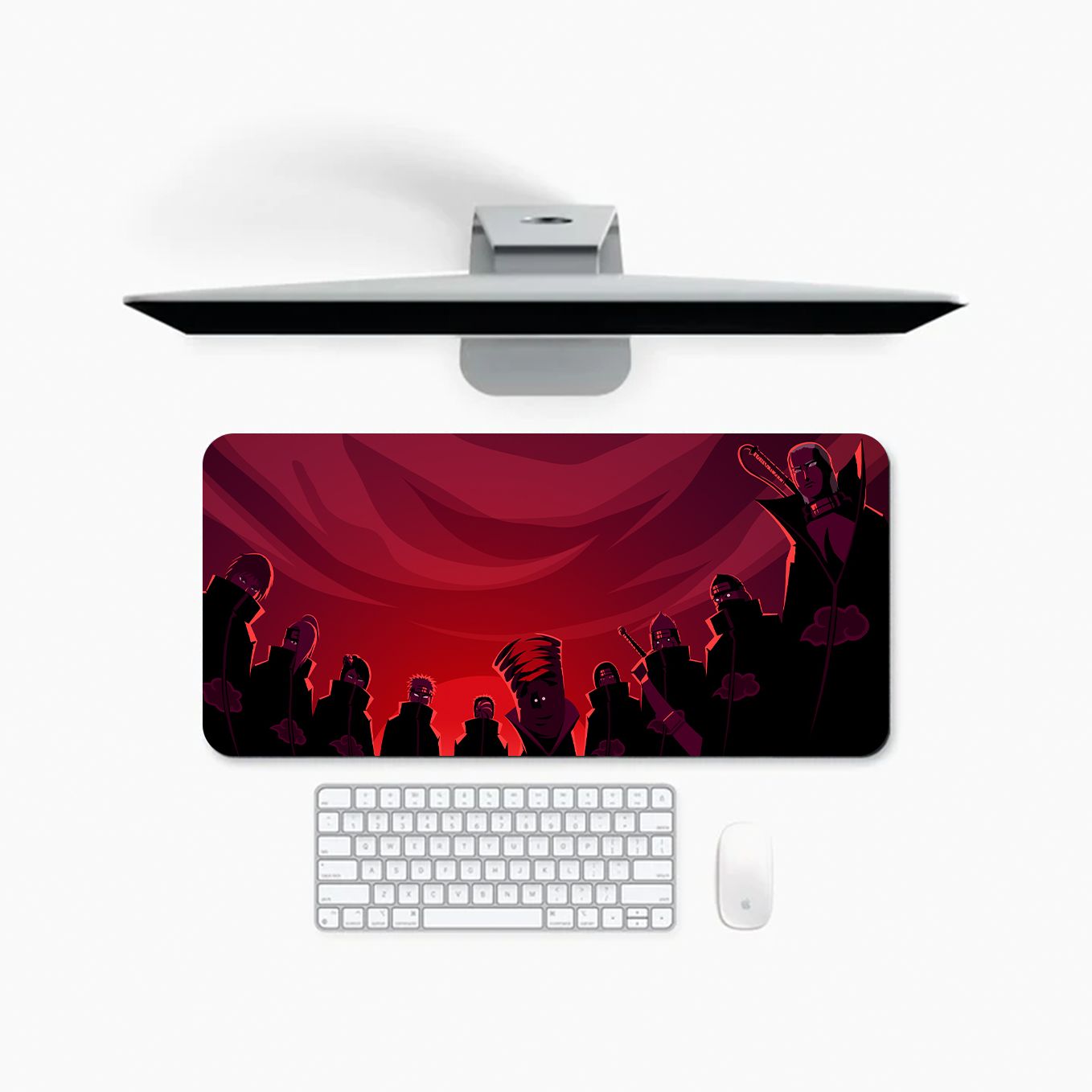 Naruto Akatsuki Members Mouse Pad - 23.6 x 11 inches Desk Pad - Gaming and Workstation Mat