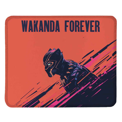 Black Panther Set of 2 Stitched Gaming Mouse Pads with Anti-Slip Rubber Base and Waterproof Surface