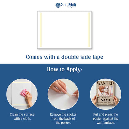 One piece Set of 20 wanted posters Luffy gear 5, Free Stickers (A4 size, 370 GSM) Post wano arc posters, double sided tape