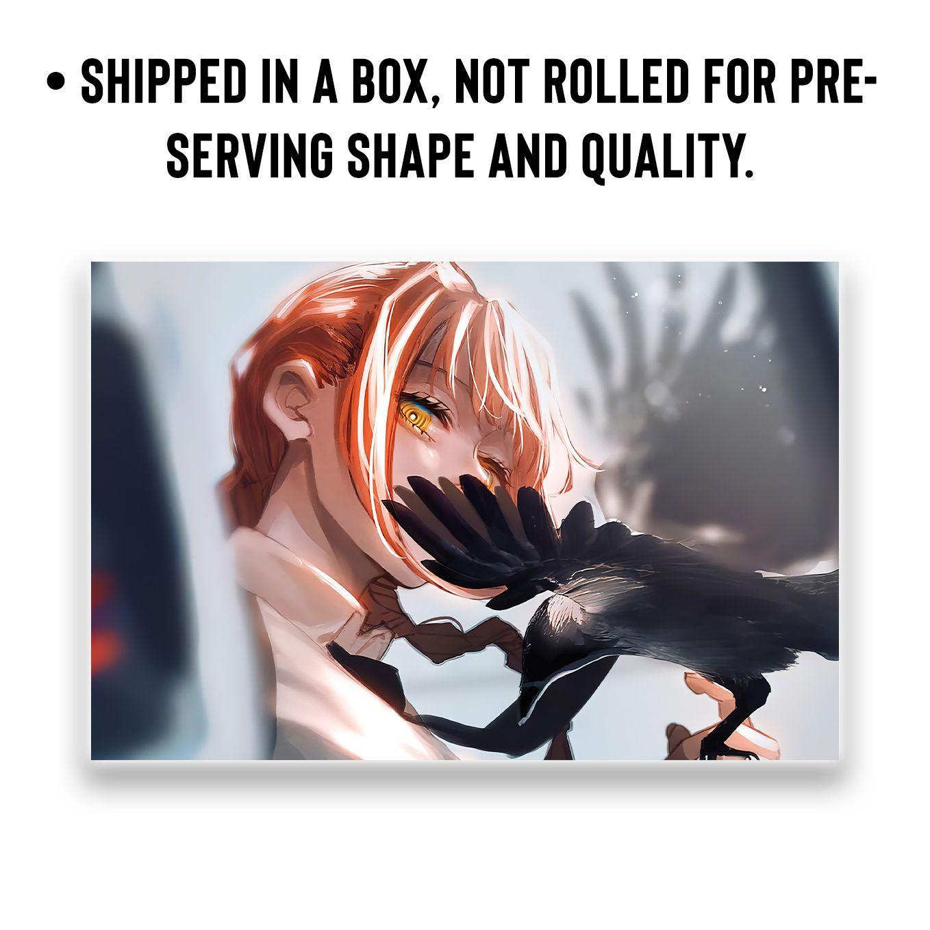 Chainsaw man main characters Set of 6 Anime posters 12x18 inches-Comes with double-sided tape - SoulAbiti